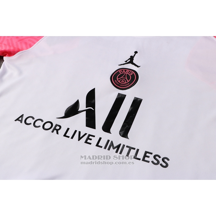 Chandal del Paris Saint-Germain Jordan Manga Corta 2021-22 Blanco